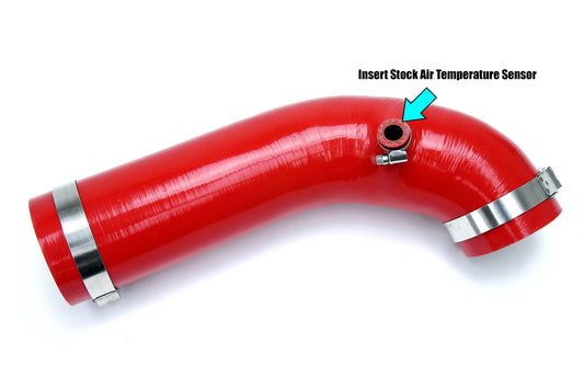 HPS Performance High Temp Reinforced Silicone Air Intake Hose Kit, Red, 2012-2017 Jeep Wrangler JK 3.6L V6