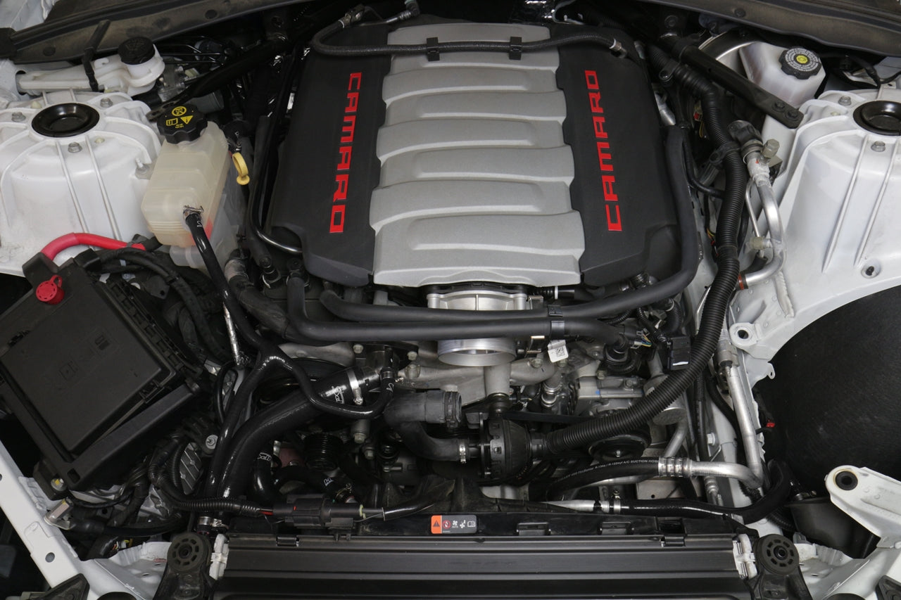 HPS Performance High Temp Reinforced Silicone Radiator and Heater Coolant Hose Kit, Black, 16-17 Chevy Camaro SS Coupe 6.2L V8