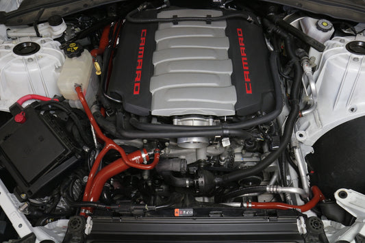 HPS Performance High Temp Reinforced Silicone Radiator and Heater Coolant Hose Kit, Red, 16-17 Chevy Camaro SS Coupe 6.2L V8