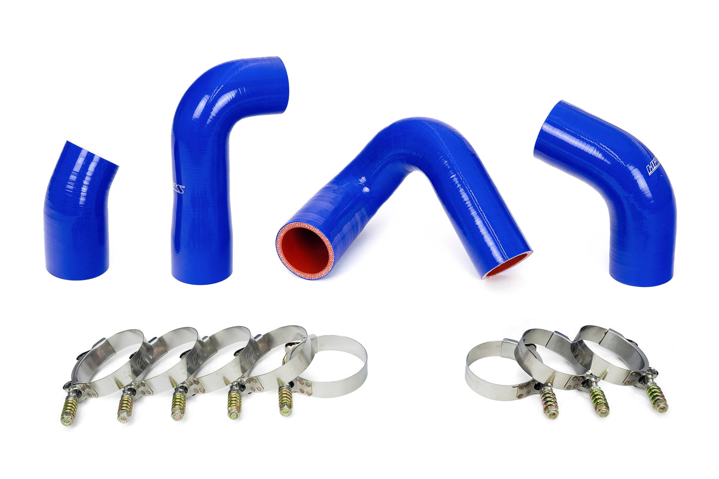 HPS Performance Silicone Transmission Oil Cooler Coolant Hose Kit Mack Trucks 2007-2010 LEU612 Replace OE Part # 20934539 21548313 21794132 21794129 Blue 57-1708-BLUE