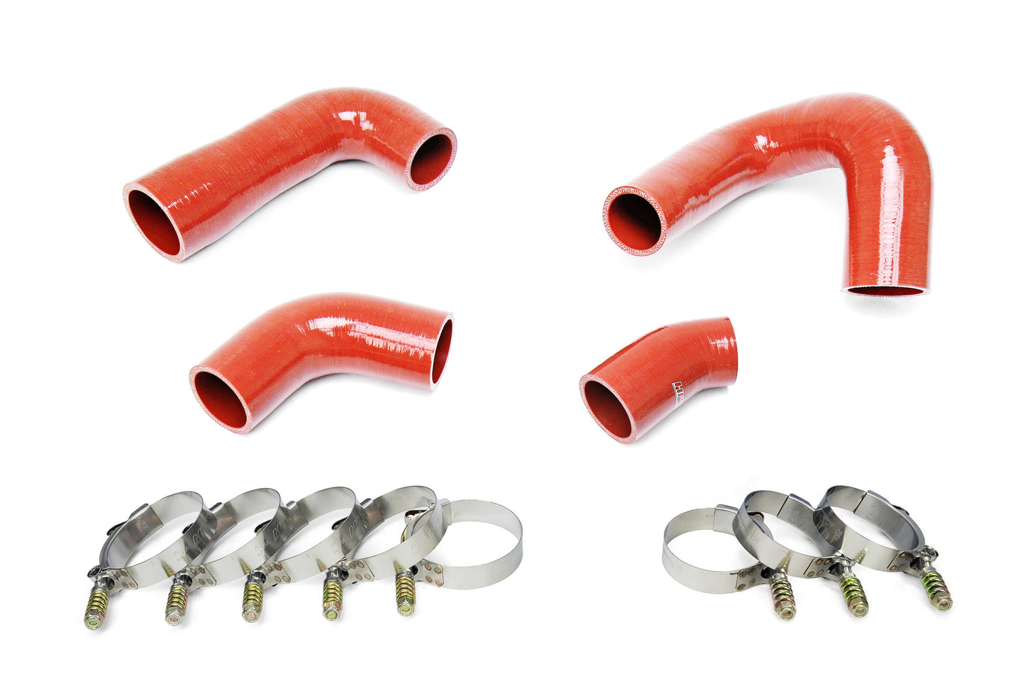 HPS Performance Silicone Transmission Oil Cooler Coolant Hose Kit Mack Trucks 2007-2010 LEU612 Replace OE Part # 20934539 21548313 21794132 21794129 Orange 57-1708