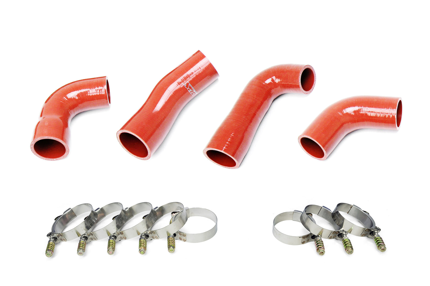 HPS Performance Silicone Transmission Oil Cooler Coolant Hose Kit Mack Trucks 2007-2016 MP7 Engine Replace OE Part # 20934539 21548313 24926501 21209748 Orange 57-1721