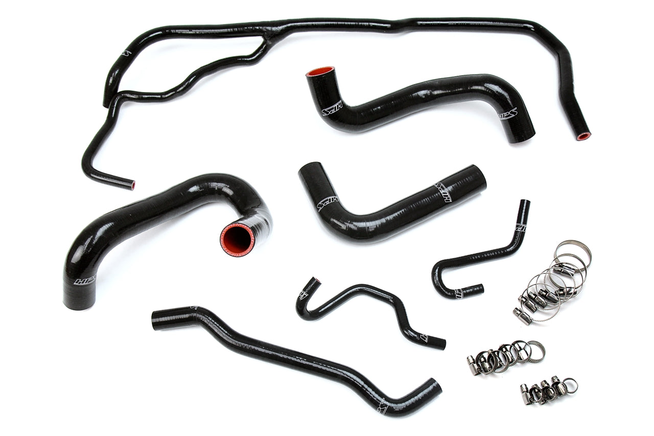 HPS Performance High Temp Reinforced Silicone Radiator Coolant Hose Kit Black 57-1725-BLK