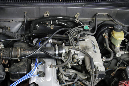 HPS Performance High Temp Reinforced Silicone Heater Coolant Hose Kit, Black, 1995-2004 Toyota Tacoma 2.4L/2.7L 4Cyl