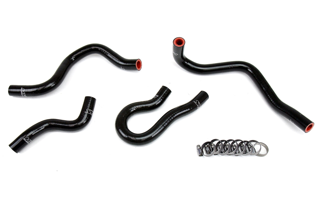 HPS Performance High Temp Reinforced Silicone Heater Coolant Hose Kit Black 57-1769-BLK