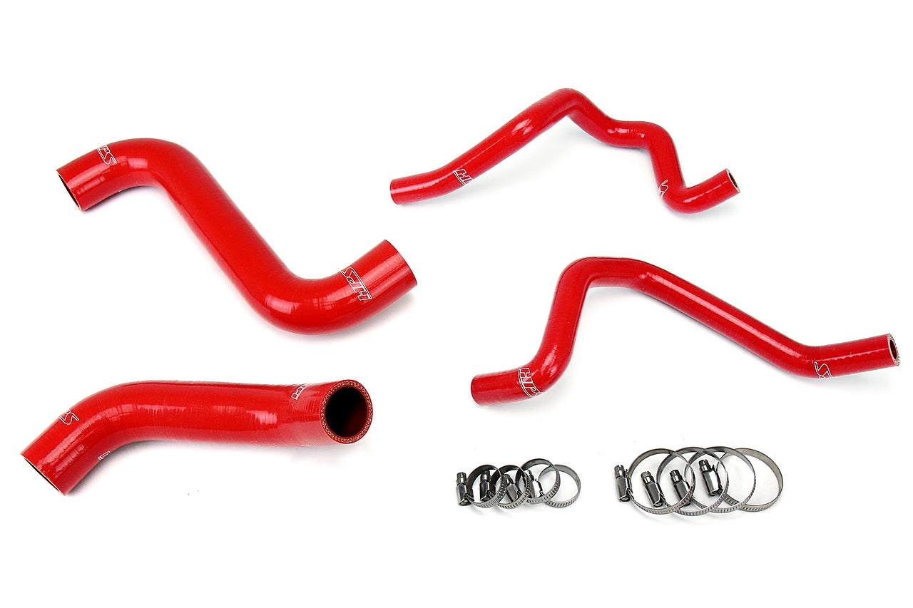 HPS Performance High Temp Reinforced Silicone Radiator and Heater Coolant Hose Kit Red 57-1811-RED