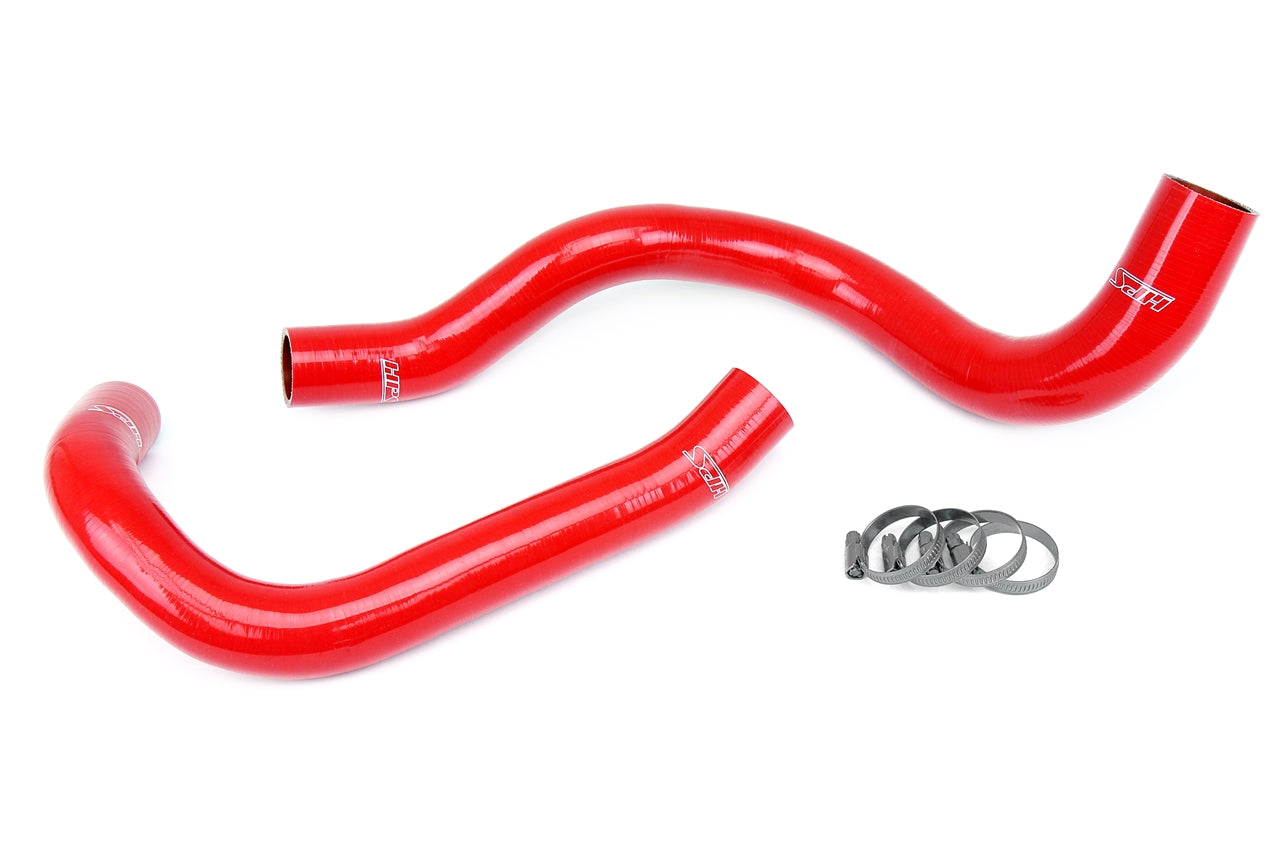HPS Performance High Temp Reinforced Silicone Radiator Coolant Hose Kit Red 57-1834-RED