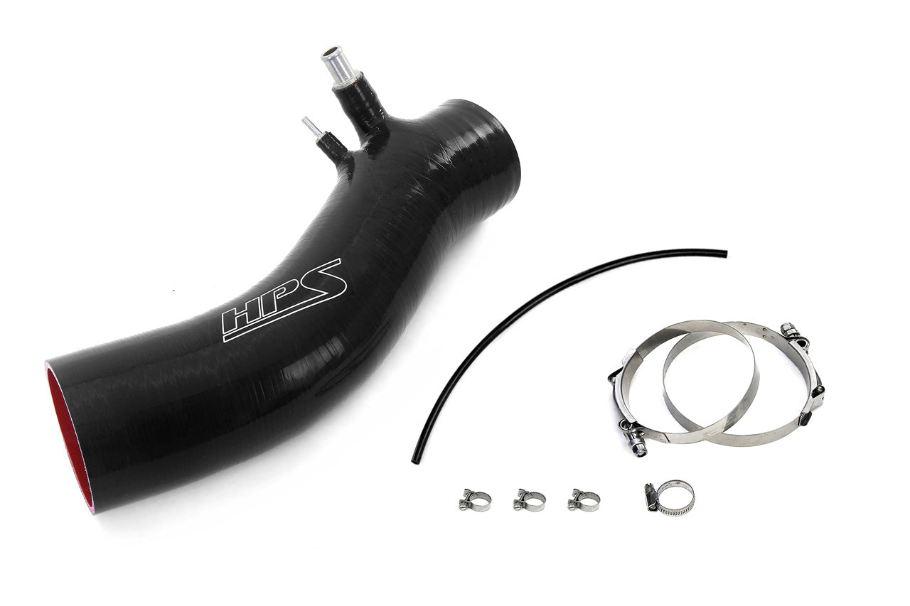 HPS Performance High Temp Reinforced Silicone Air Intake Hose Kit Black 57-2046-BLK