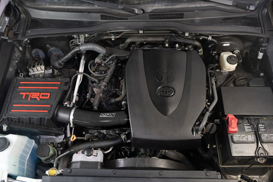 HPS Performance High Temp Reinforced Silicone Air Intake Hose Kit, Black, 2016-2023 Toyota Tacoma 3.5L V6
