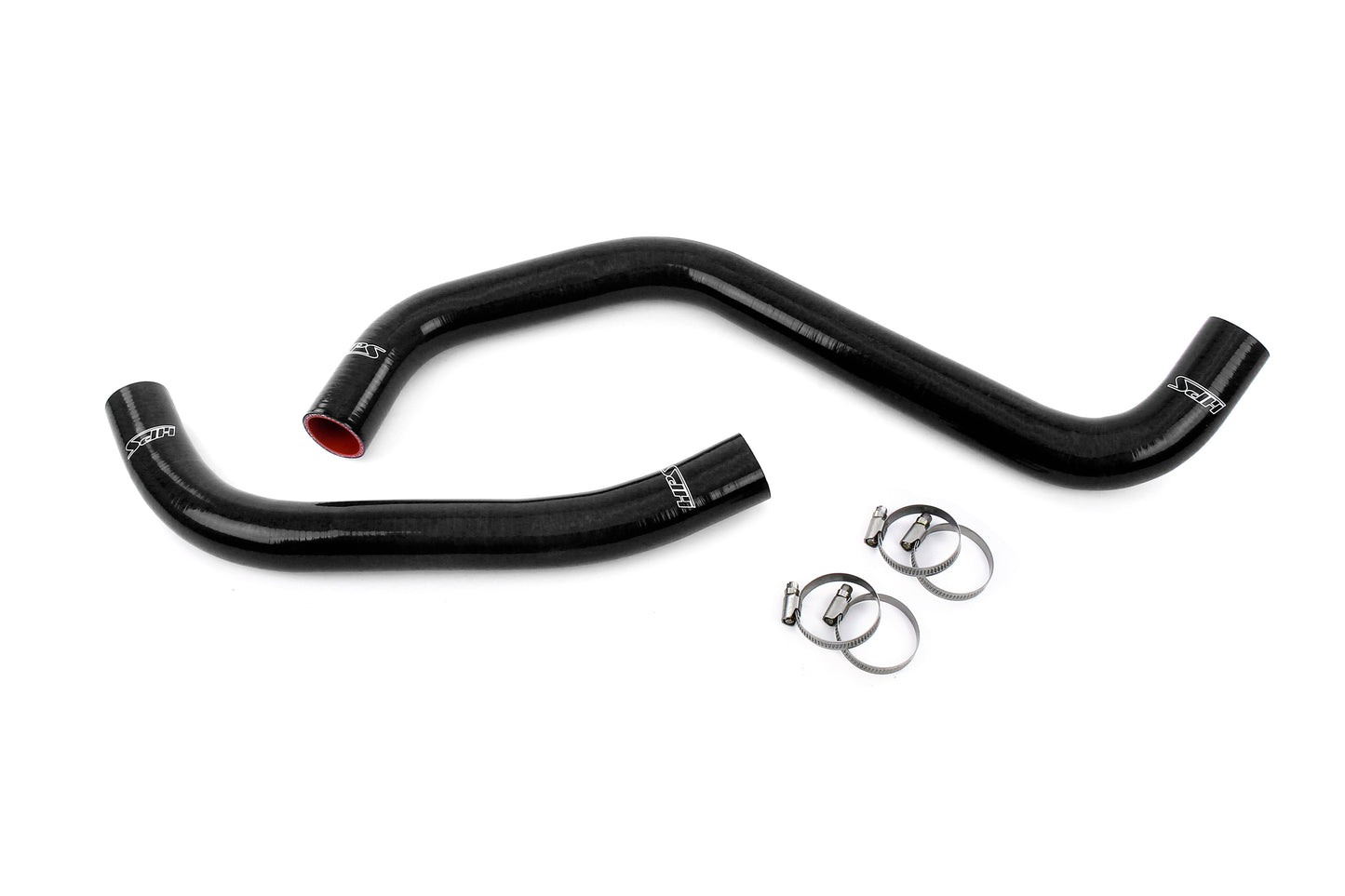 HPS Performance High Temp Reinforced Silicone Radiator Coolant Hose Kit Black 57-2128-BLK