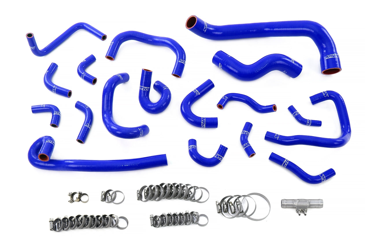 HPS Silicone Radiator Heater Ancillary and Breather Coolant Hose Kit 1995-1998 Nissan Skyline GTR R33 RB26DETT BCNR33 Blue 57-2136-BLUE