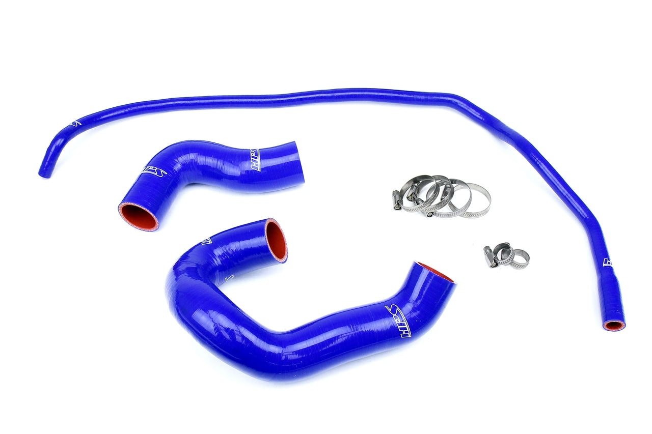 HPS Performance High Temp Reinforced Silicone Radiator Coolant Hose Kit Blue 57-2160-BLUE