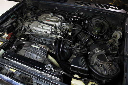 HPS Performance High Temp Reinforced Silicone Radiator and Heater Coolant Hose Kit, Black, 90-91 Toyota 4Runner 3.0L V6 w/ Rear Heater LHD