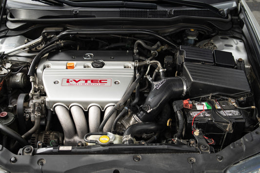 HPS Performance High Temp Reinforced Silicone Air Intake Hose Kit, Black, 2004-2008 Acura TSX 2.4L