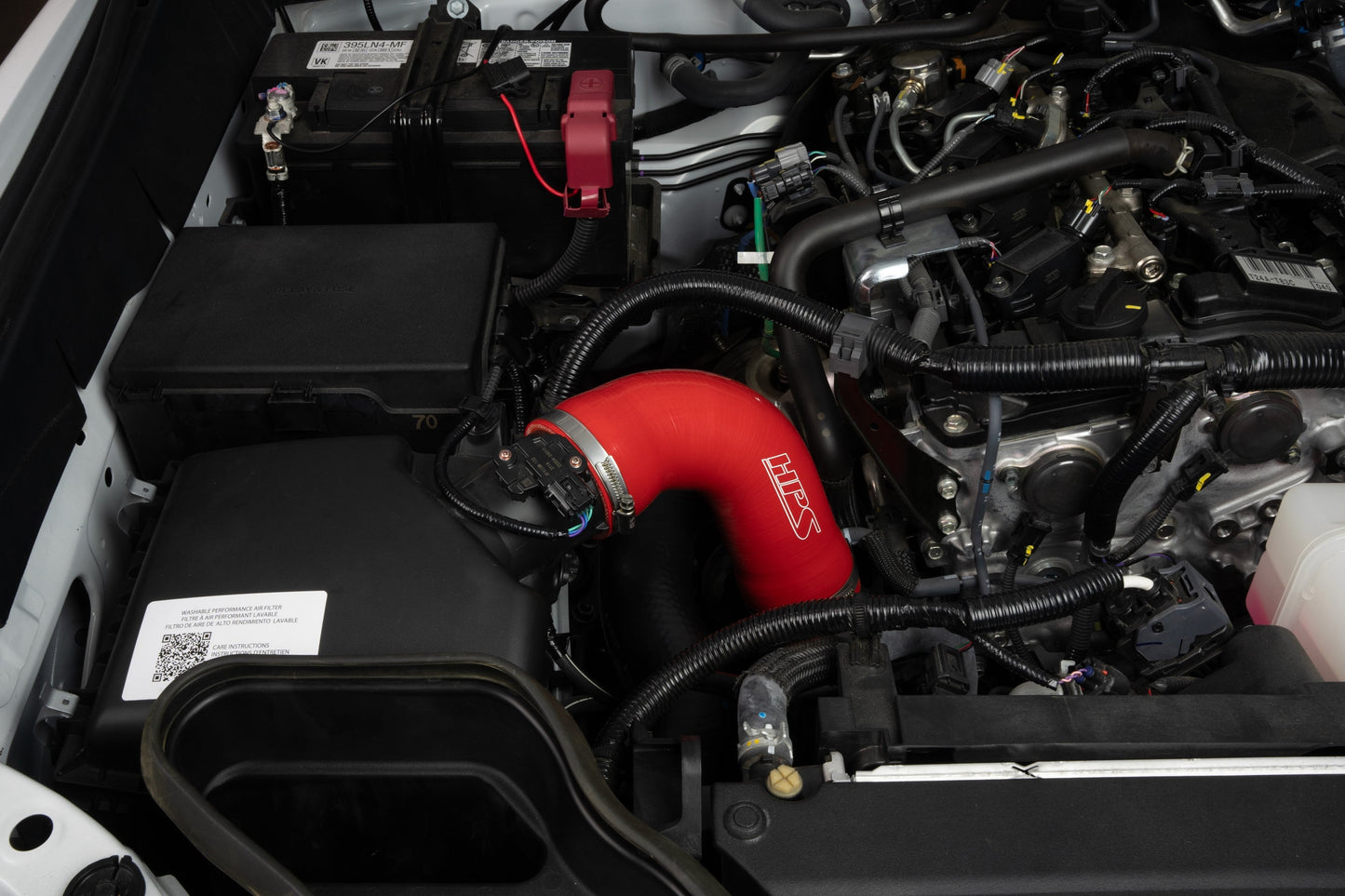 HPS Performance High Temp Reinforced Silicone Air Intake Hose Kit, Red, 24-25 Toyota Land Cruiser/ 24-25 Tacoma/ 2025 Toyota 4Runner