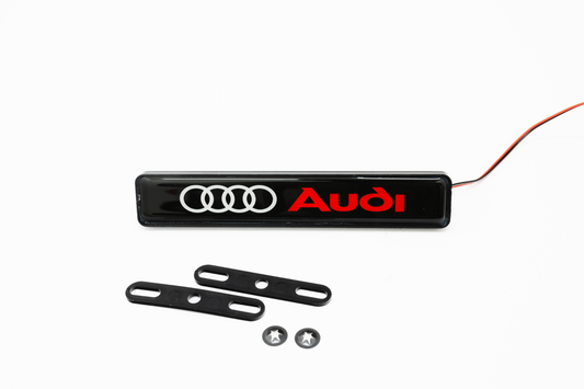 Audi LED Light Car Front Grille Name Badge Illuminated Emblem