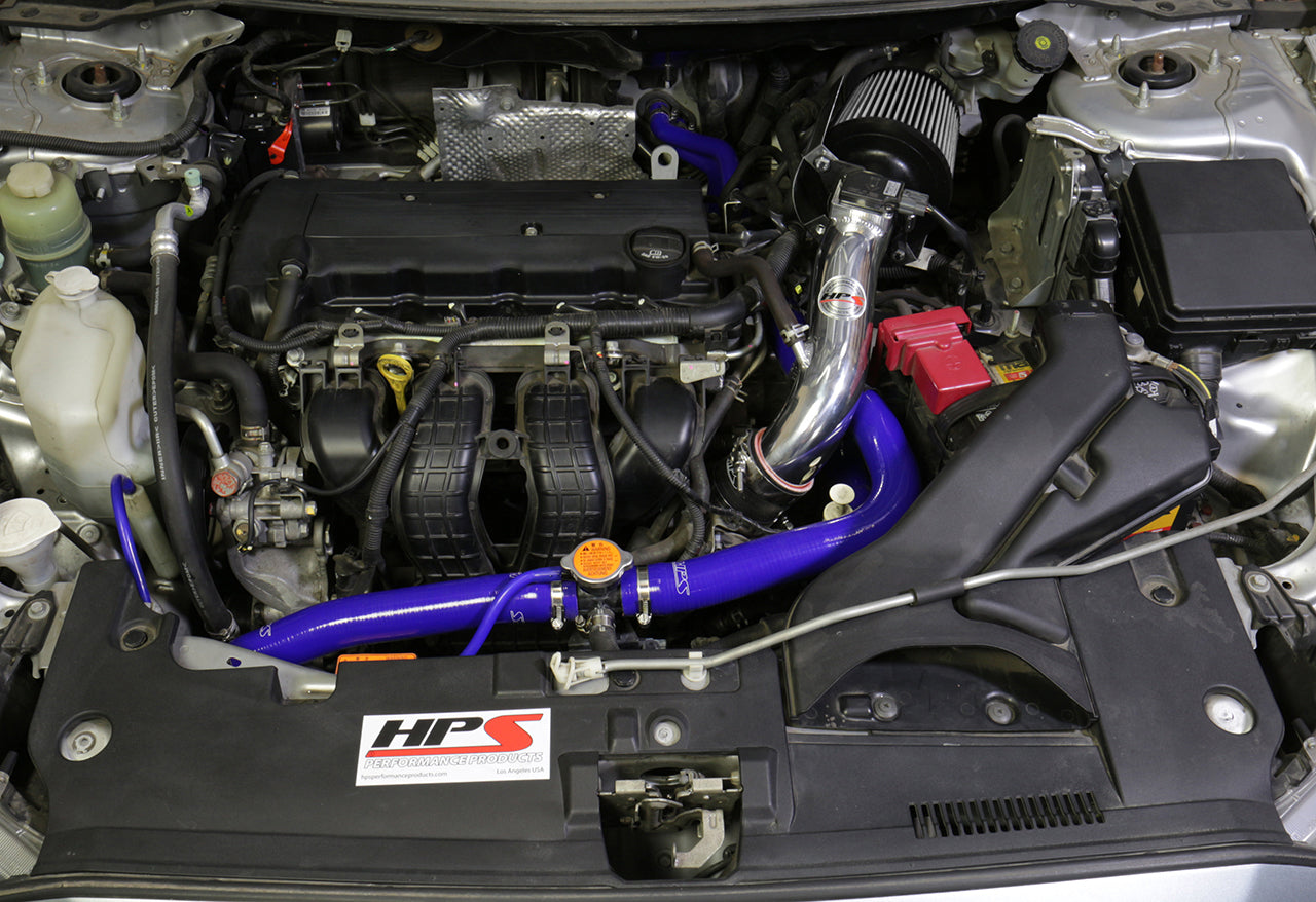 HPS Performance Air Intake Kit with Heat Shield, Black, Mitsubishi Lancer 2.0L / 2.4L NonTurbo (2008-2014), 827-162WB