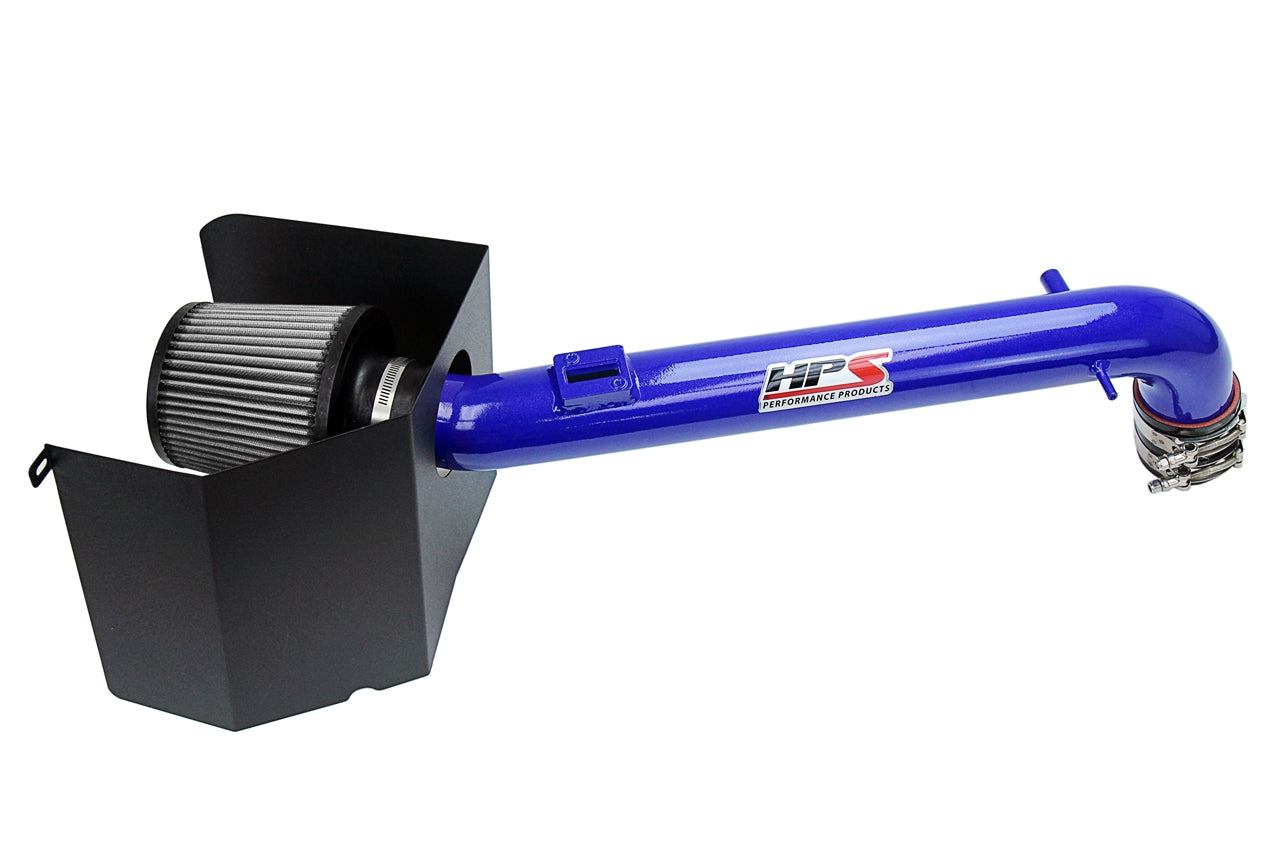 HPS Performance Air Intake Kit with Heat Shield Blue 827-169BL