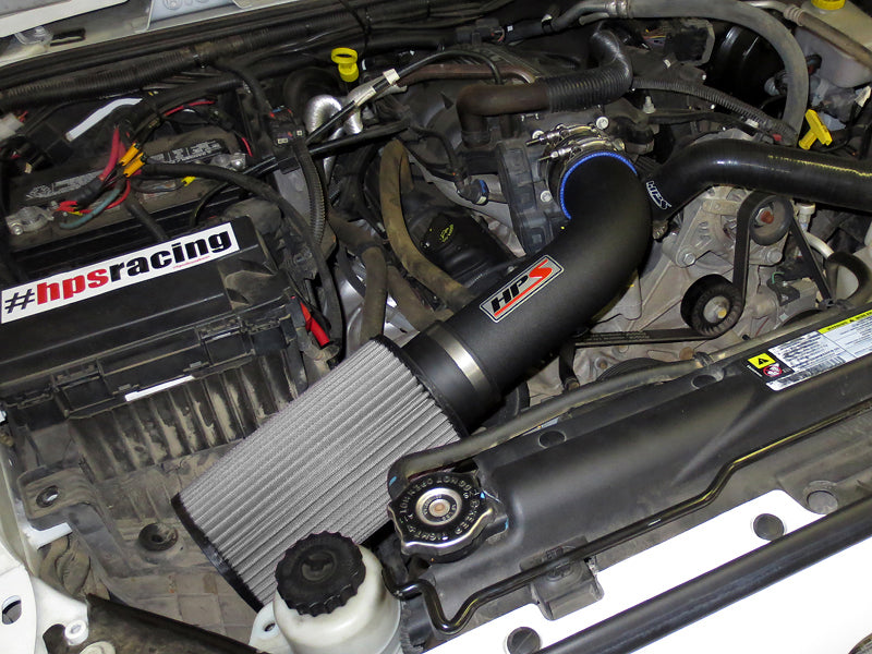 HPS Performance Air Intake Kit, Black, 2007-2011 Jeep Wrangler 3.8L V6