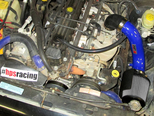 HPS Performance Air Intake Kit with Heat Shield, Blue, 1991-2001 Jeep Cherokee 4.0L I6