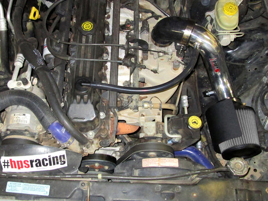 HPS Performance Air Intake Kit with Heat Shield, Polished, 1991-2001 Jeep Cherokee 4.0L I6