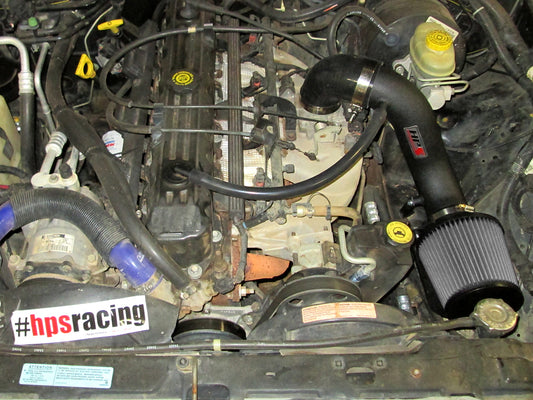 HPS Performance Air Intake Kit with Heat Shield, Black, 1991-2001 Jeep Cherokee 4.0L I6