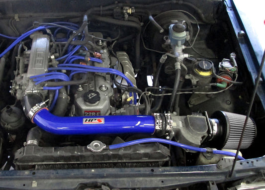 HPS Performance Air Intake Kit, Blue, 89-95 Toyota 4Runner/ 89-95 Toyota Pickup 22RE 2.4L