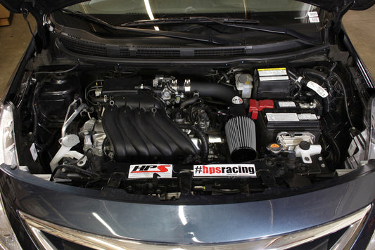 HPS Performance Air Intake Kit, Black, 12-19 Nissan Versa/ 14-19 Versa Note 1.6L