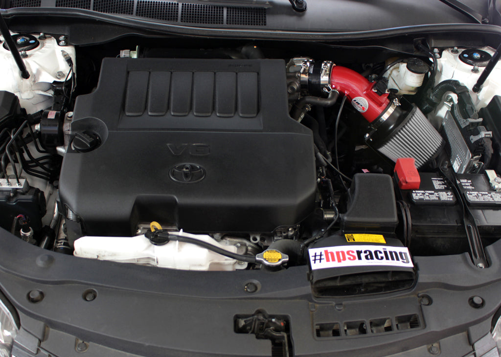 HPS Performance Air Intake Kit with Heat Shield, Red, 07-17 Toyota Camry/ 09-16 Venza 3.5L V6
