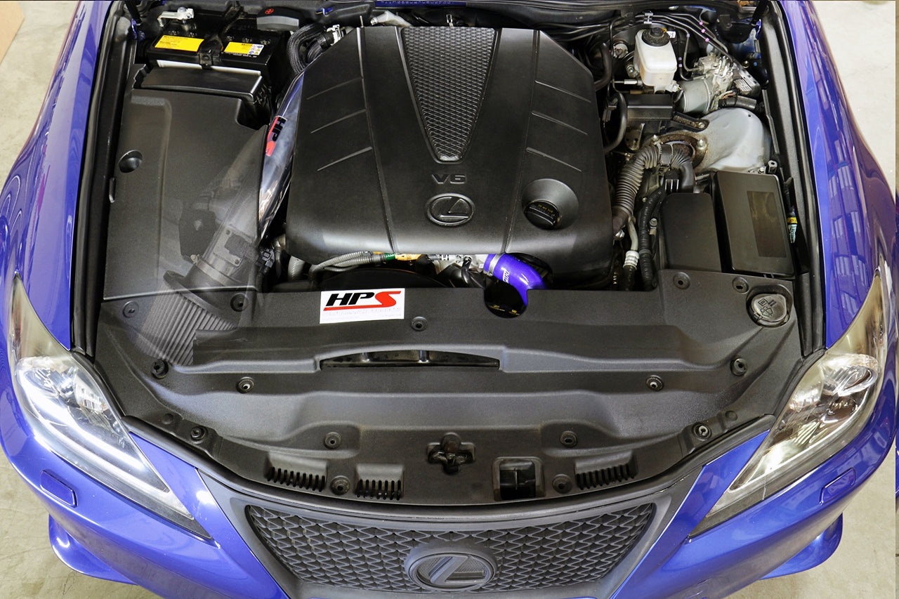 HPS Performance Air Intake Kit with Heat Shield, Black, 2006-2013 Lexus IS250/ IS350 V6