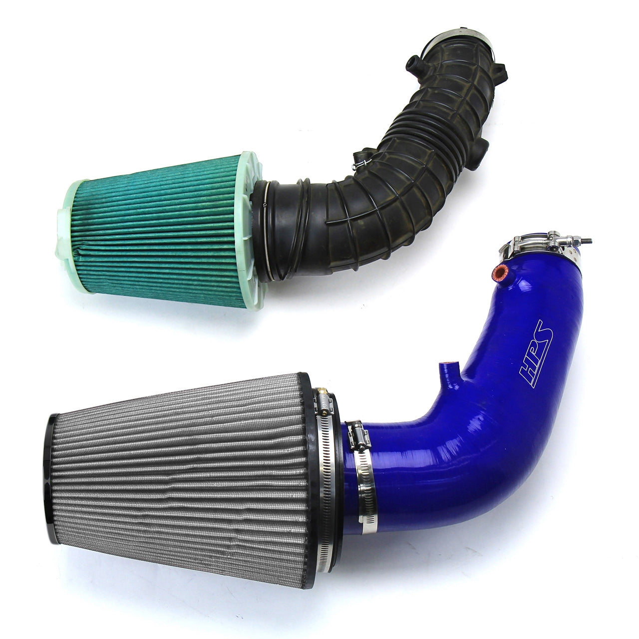 HPS Performance Silicone Air Intake Kit, Blue, 2006-2009 Honda S2000 AP2 2.2L F22 drive-by-wire