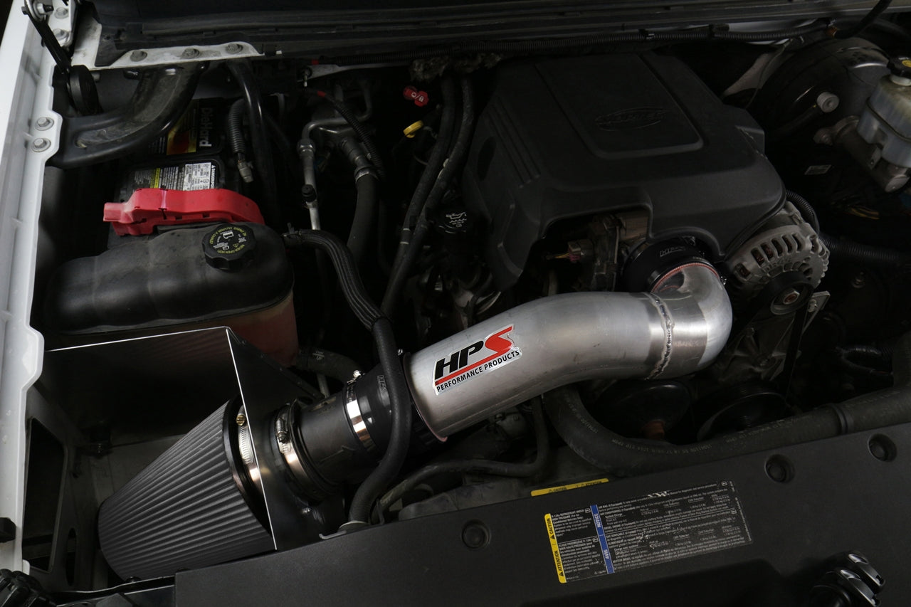 HPS Performance Air Intake Kit with Heat Shield, Blue, Multiple Fitments, 827-622BL