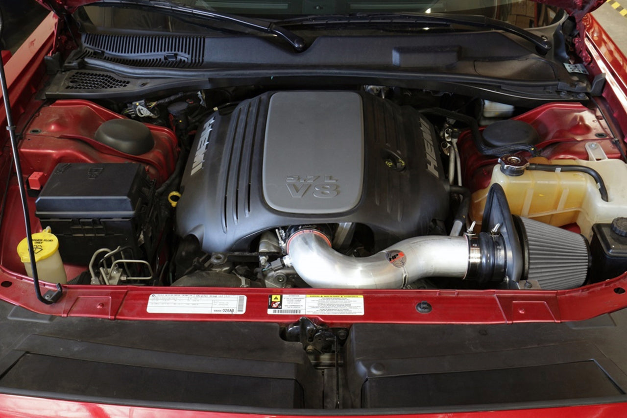 HPS Performance Air Intake Kit with Heat Shield, Red, 827-627R