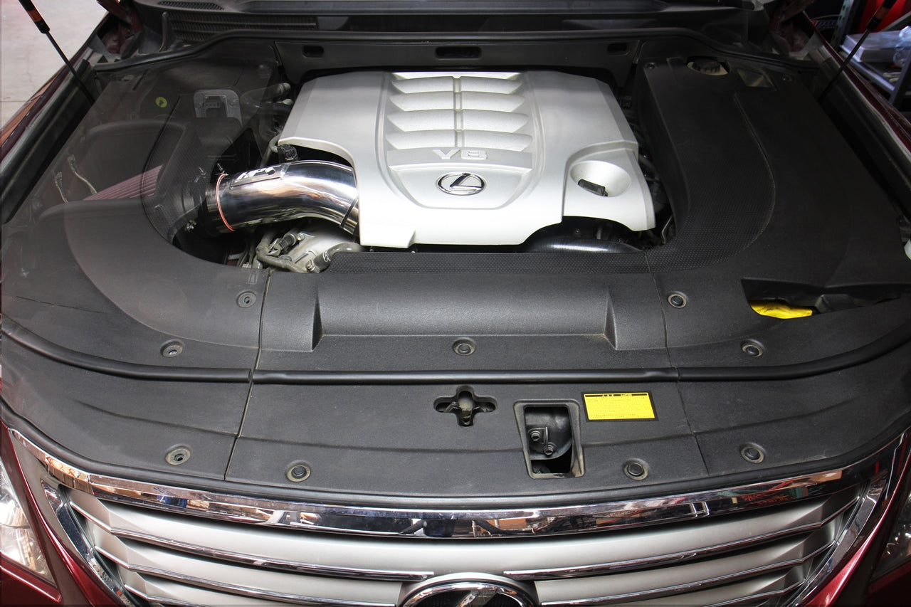 HPS Performance Air Intake Kit with Heat Shield, Black, 2008-2020 Lexus LX570/ Toyota Land Cruiser 5.7L V8