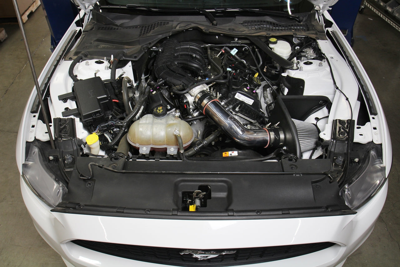 HPS Performance Air Intake Kit with Heat Shield, Red, 2015-2017 Ford Mustang 3.7L V6