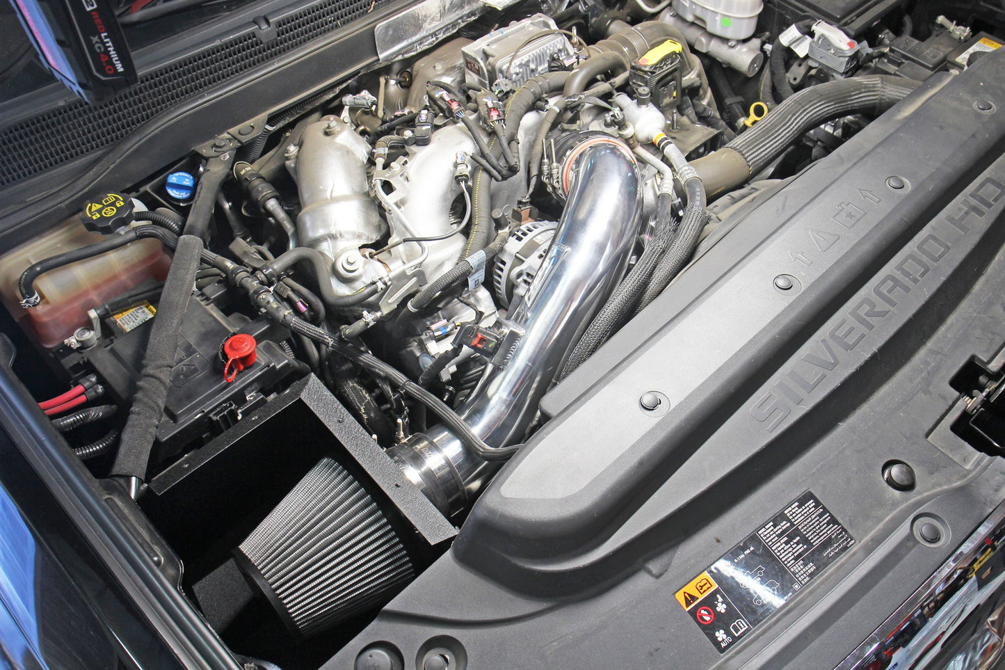 HPS Performance Air Intake Kit with Heat Shield, Black, Multiple Fitments, 827-674WB