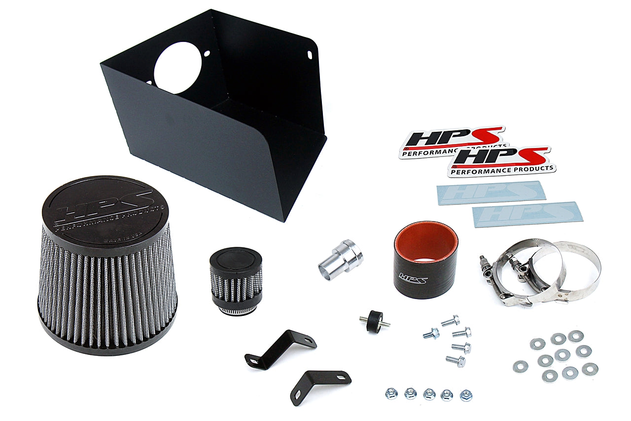 HPS Performance Air Intake Kit with Heat Shield, Black, 00-06 Volkswagen Golf / GTI/ 00-05 Jetta 1.8T Turbo