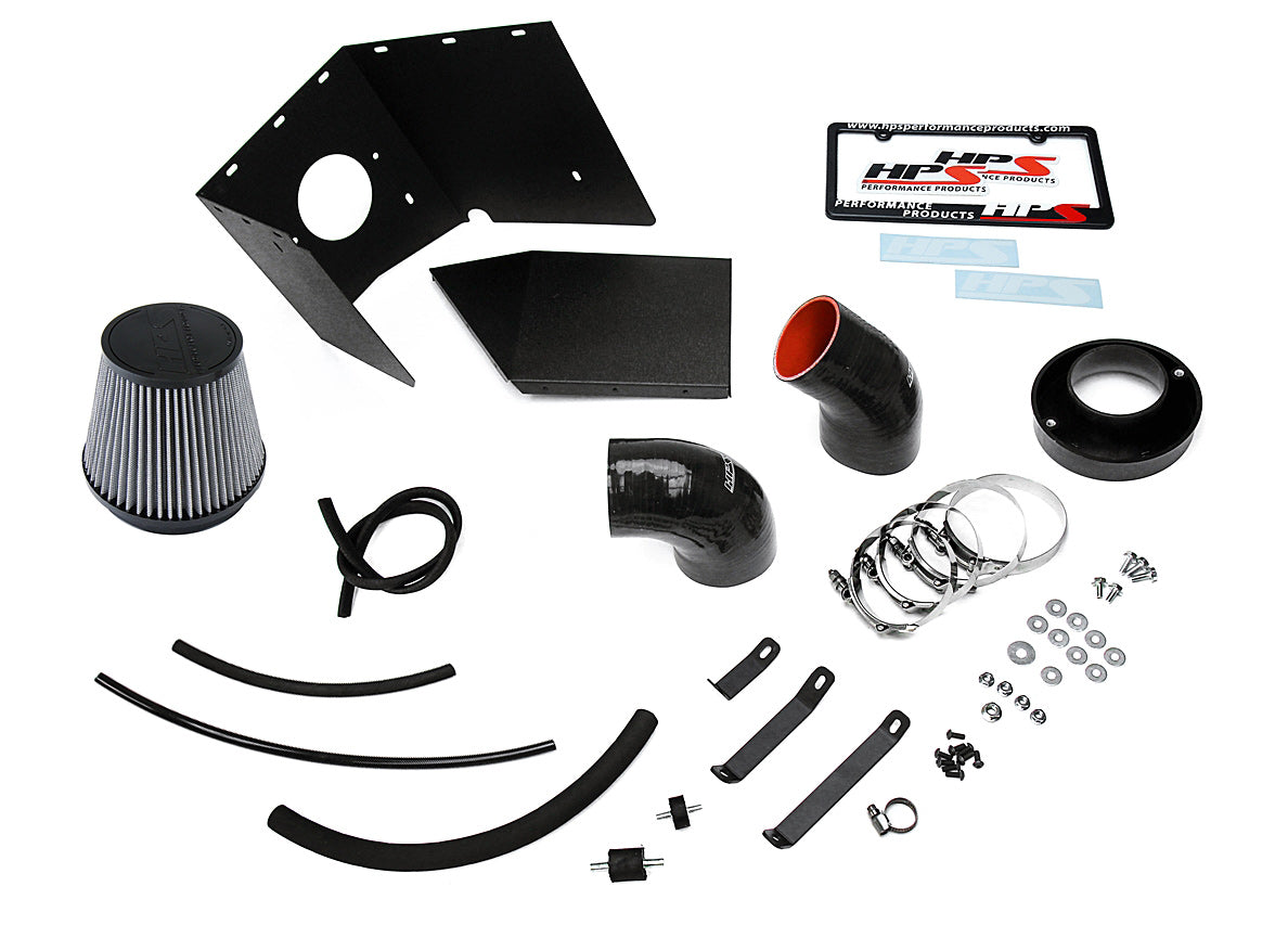 HPS Performance Air Intake Kit with Heat Shield, Polished, 2003-2004 Toyota 4Runner 4.7L V8