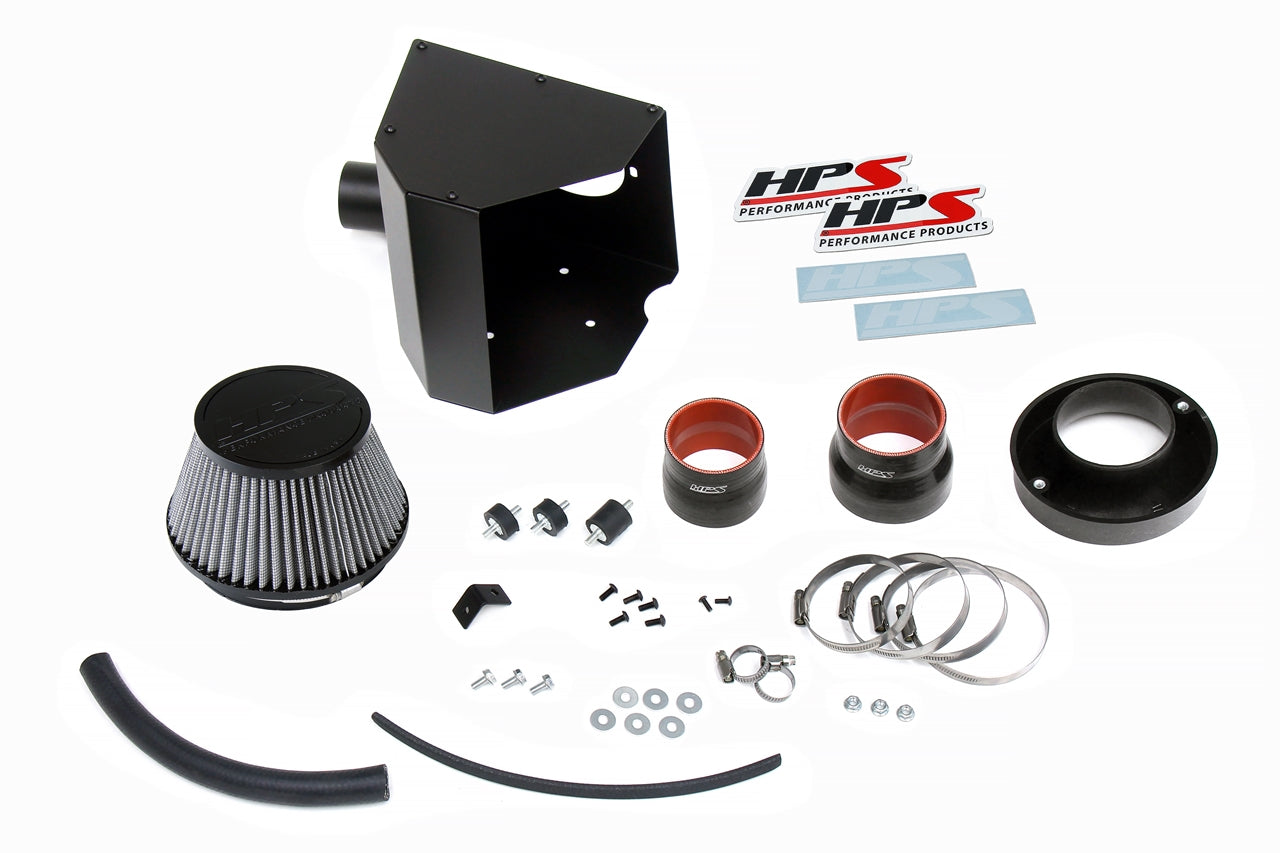 HPS Performance Air Intake Kit with Heat Shield, Polished, 2007-2009 Toyota Camry 2.4L 4Cyl
