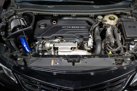 HPS Performance Air Intake Kit with Heat Shield, Blue, 2016-2019 Chevrolet Cruze 1.4L Turbo