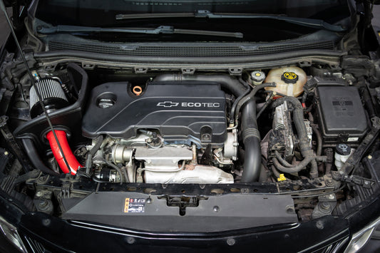 HPS Performance Air Intake Kit with Heat Shield, Red, 2016-2019 Chevrolet Cruze 1.4L Turbo