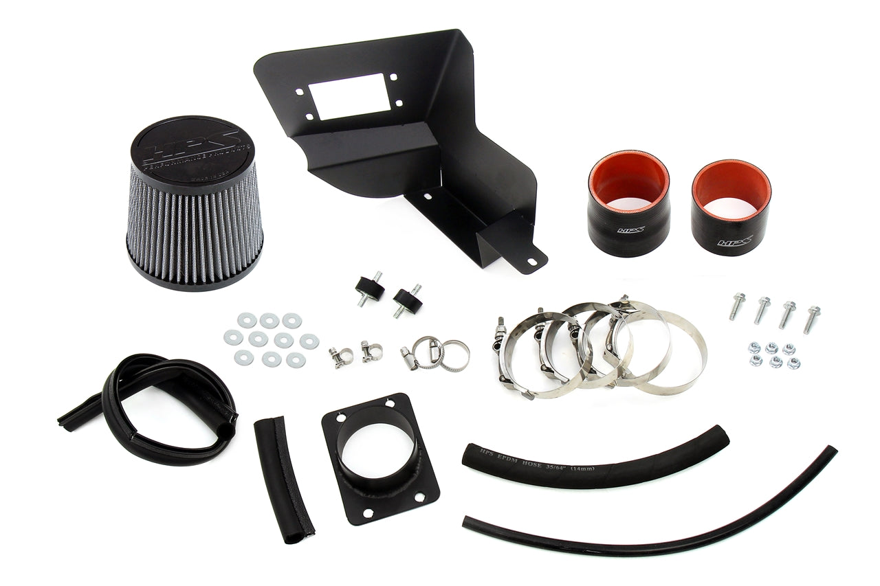 HPS Performance Air Intake Kit with Heat Shield, Black, 1993-1996 Toyota Supra 3.0L Non Turbo 2JZGE