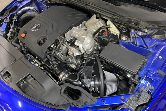 HPS Performance Air Intake Kit with Heat Shield, Polished, 2021-2025 Acura TLX Type S 3.0L Turbo