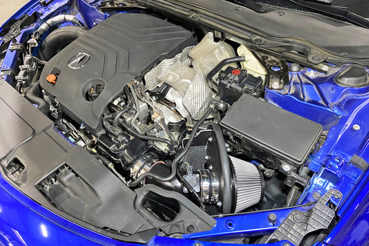 HPS Performance Air Intake Kit with Heat Shield, Blue, 2021-2025 Acura TLX Type S 3.0L Turbo