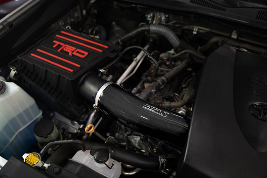 HPS Performance Silicone Air Intake Kit with Drop in Air Filter, Black, 2016-2023 Toyota Tacoma 3.5L V6