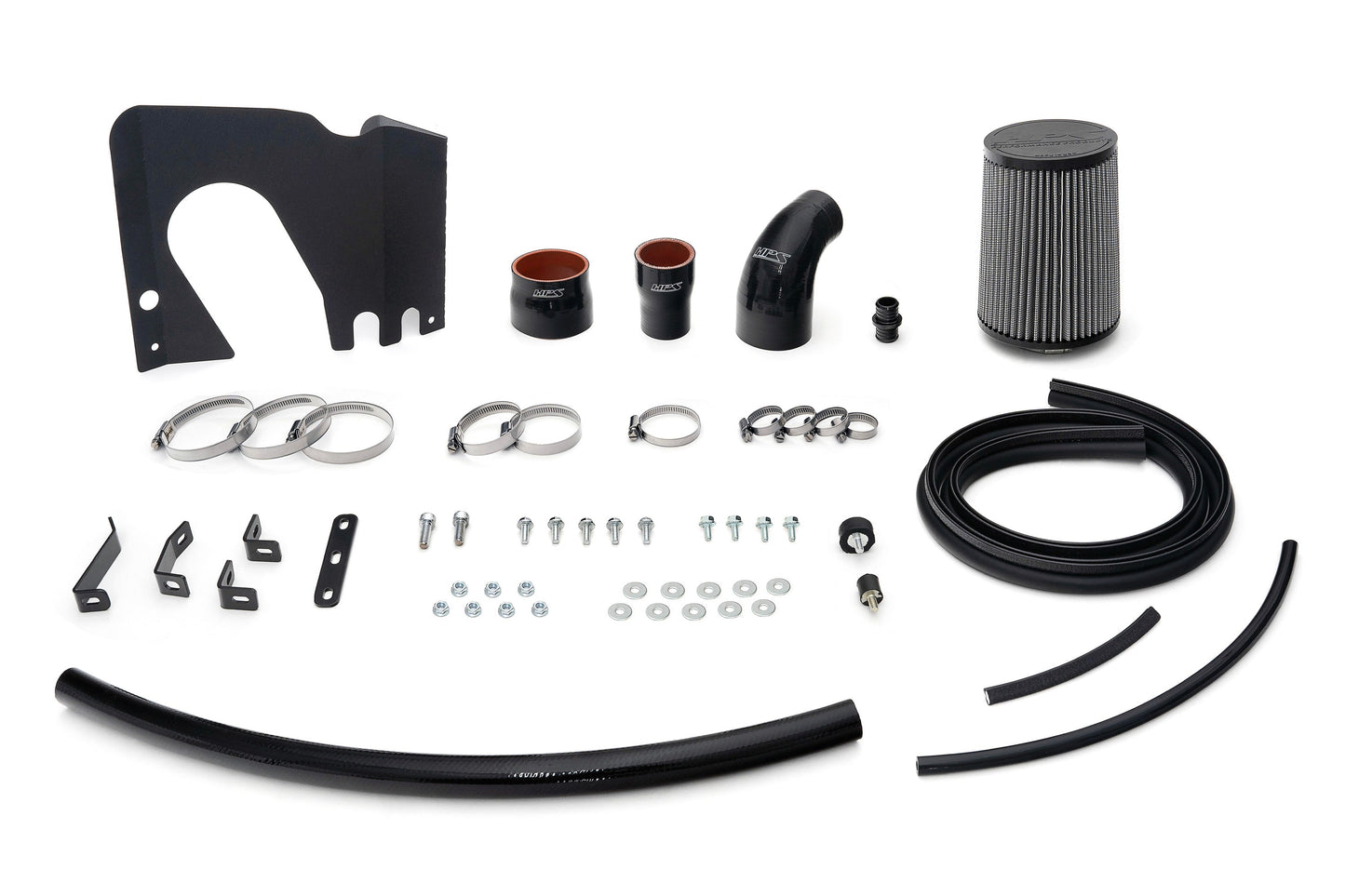 HPS Performance Air Intake Kit with Upper Hot Side Charge Pipe, Black, 2004-2005 Mazda Mazdaspeed Miata 1.8L Turbo