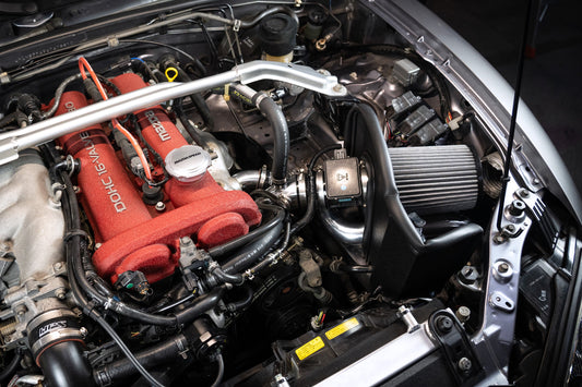 HPS Performance Air Intake Kit with Upper Hot Side Charge Pipe, Polished, 2004-2005 Mazda Mazdaspeed Miata 1.8L Turbo