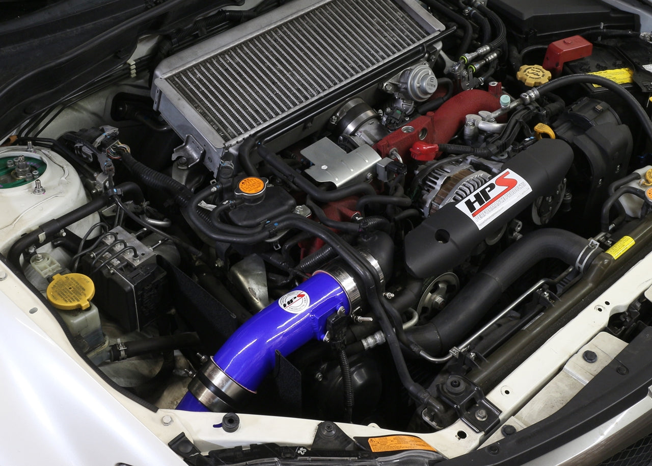 HPS Performance Cold Air Intake Kit, Blue, 2008-2014 Subaru WRX/ WRX STI 2.5L Turbo