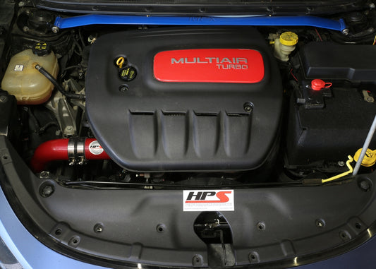 HPS Performance Cold Air Intake Kit, Red, 2013-2014 Dodge Dart 1.4L Turbo