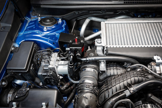 HPS Performance Billet Aluminum Oil Catch Can Kit, 2022-2024 Subaru WRX 2.4L Turbo